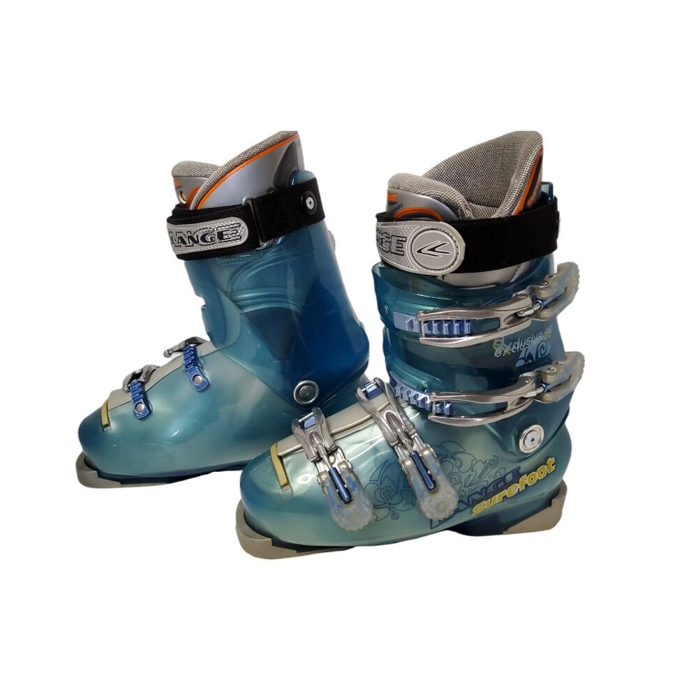 lange women's exclusive 90 ski boots with surefoot conform'able liners size 24,5